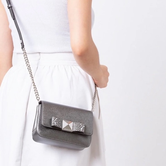 Michael Kors Tina Small Clutch Leather Crossbody - Picture 8 of 8